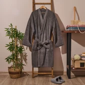 Soft Kadın Bornoz - Antrasit - XL Beden - 1