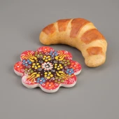 Çini Bardak Altlığı - Renkli - 11 cm - 3