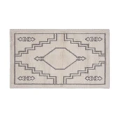 Soft Klas 2'li Banyo Paspası - Ekru / Gri - 60x100 cm + 50x60 cm - 1