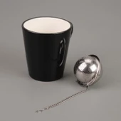 Yuvarlak Bitki Çayı Süzgeci - Gri - 2