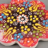 Çini Bardak Altlığı - Renkli - 11 cm - 2