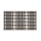 Soft Roger 2'li Banyo Paspası - Ekru / Siyah - 60x100 cm + 50x60 cm - 1