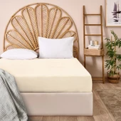 Soft Basic Tek Kişilik Düz Kenar Çarşaf - Ekru - 160x240 cm - 1