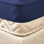 Soft Basic Tek Kişilik Lastikli Çarşaf - Lacivert - 100x200 cm - 2