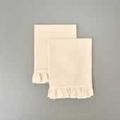 Soft Fırfırlı 2'li Amerikan Servis - Ekru - 35x50 cm - 1