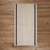 Soft Linya Dekoratif Halı - Ekru - 80x150 cm - 1