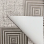 Kare Pvc Masa Örtüsü - Antrasit - 140x140 cm - 3