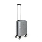 PP Kabin Boy Valiz - Gümüş - 58x33x23 cm - 2