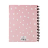 50 Yaprak PVC Çanta Kapaklı Defter - Pembe - 21x17 cm - 3