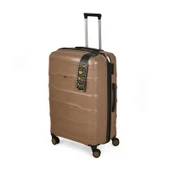 PP Büyük Boy Valiz - Altın - 77x45x32 cm - 3