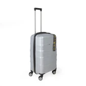 PP Orta Boy Valiz - Gümüş - 68x37x27 cm - 2