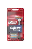 Gillette Sensor3 Red Razor Tıraş bıçağı + Yedek Bıçak 6'lı - 1