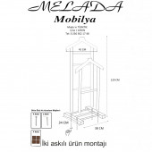 Melada Mobilya Gürgen Çift Tepe Dilsiz Uşak Beyaz Sehpalı Double - 5