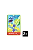 Domestos Wc Temizleyici Blok 2x5'li Limon Bahçeşi - 1