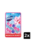 Domestos Wc Temizleyici Blok 2x5'li Güç Manolya - 2