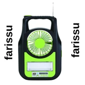 Taşınabilir Güneş Enerjili Aydınlatma Sistemi – Solar Panel, USB Şarj, Fan, Bluetooth, Radyo, 3 Ampullü Kamp Feneri - 5