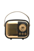 Mikado MD-24BT Echoes 3W 800mAh Siyah Usb+TF Kart+Bluetooth Destekli Klasik Retro Müzik Kutusu - 2