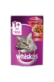 Whiskas Pouch Güveç ve Sığır Etli Kedi Maması 85 g - 1