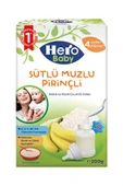 Hero Baby Sütlü Muzlu Pirinçli Kaşık Maması 200 g Mama - 1