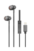 Hytech HY-XBK59 Siyah iPhone Telefon Uyumlu Lightning Konnektörlü Metal Bluetooth Kulaklık - 2