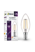 Orbus DİM Edilir LED Filament Ampul B35 4 Watt 400lm E14 Sarı Işık - 1