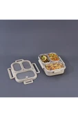 Ar Yıldız Bento Lunch Box Beige 3 Bölmeli - 1