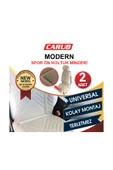 Carub Oto Koltuk Modern Spor Minder 2'li Bej - 2