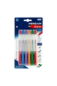 Pensan 6'lı Renkli Simli Jel Kalem - 1