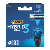 BIC Hybrid 3 Flex Tıraş Bıçağı Yedek Kartuşu 4'lü - 1