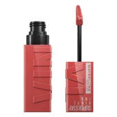 Maybelline New York Super Stay Vinyl Ink Uzun Süre Kalıcı Likit Parlak Ruj 15 Peachy - 1
