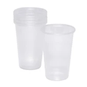 Roll-Up Plastik Şeffaf Bardak 10'lu 250 Cc - 1