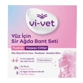 Vi-Vet Purdalı Yüz İçin Sir Ağda Bandı 24'lü - 1