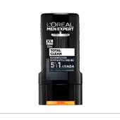 L'Oréal Paris Men Expert Total Clean 5'İ 1 Arada Kömürlü Duş Jeli 300 Ml - 1