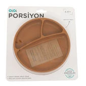 Porsiyon Vakumlu Mama Tabağı Woody Brown - 2