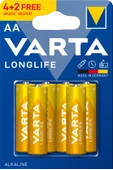 Varta Longlife Extra 6'lı Kalem Pil - 2
