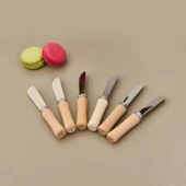 Life Ahşap Saplı 6'lı Terayağ Bıçağı - Kahverengi - 10,2 cm - 1