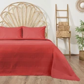 Soft Waffle Çift Kişilik Pike - Turuncu - 200x220 cm - 1