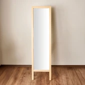 Deco Ahşap Boy Aynası - Bej - 160x45 cm - 2
