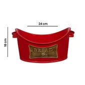 Metal Kayık Ekmeklik - Kırmızı thumbnail 2