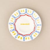 Kitchen Bonjour Çay Tabağı - Renkli - 13 cm - 3