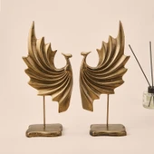 Deco Dragon 2'li Dekor - Gold - 32 cm - 2