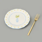 Kitchen Limecello Porselen Pasta Tabağı - Renkli - 20 cm - 2