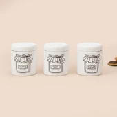 Home 25028 Almira 3'lü Baharatlık - Beyaz thumbnail 3