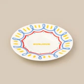 Kitchen Bonjour Çay Tabağı - Renkli - 13 cm - 1