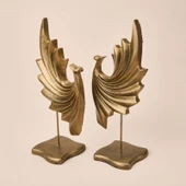 Deco Dragon 2'li Dekor - Gold - 32 cm - 3