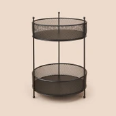 Bath İki Katlı Fileli Organizer - Siyah - 28x20 cm thumbnail 1