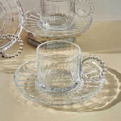 Ringo Line 6'lı Çay Fincan Takımı - Şeffaf - 190 ml - 2