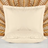 Soft Basic Oxford 2'li Yastık Kılıfı - Bej - 50x70 cm thumbnail 1