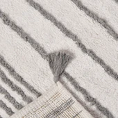 Soft Line Tufting Banyo Paspası - Beyaz - 60x90 cm - 3