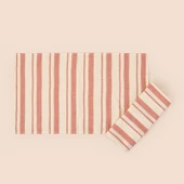 Soft Alno 2'li Amerikan Servis - Ekru / Kiremit - 30x50 cm - 3